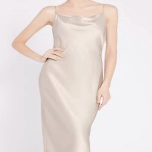 Alice + Olivia Harmony Slip Maxi Dress- Taupe (Brand new, never worn!)